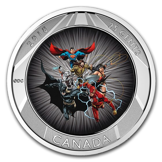 2018 Canada 25-Cent Lenticular The Justice League™ 2018 Canada 25-Cent Lenticular The Justice League™